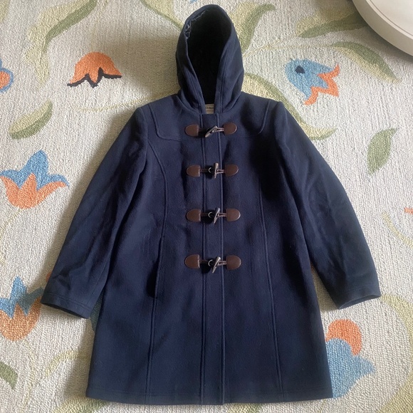 L.L. Bean I Classic Lambswool Duffel Coat I Navy